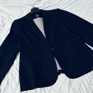 Tommy Hilfiger Black Blazer with Striped Interior